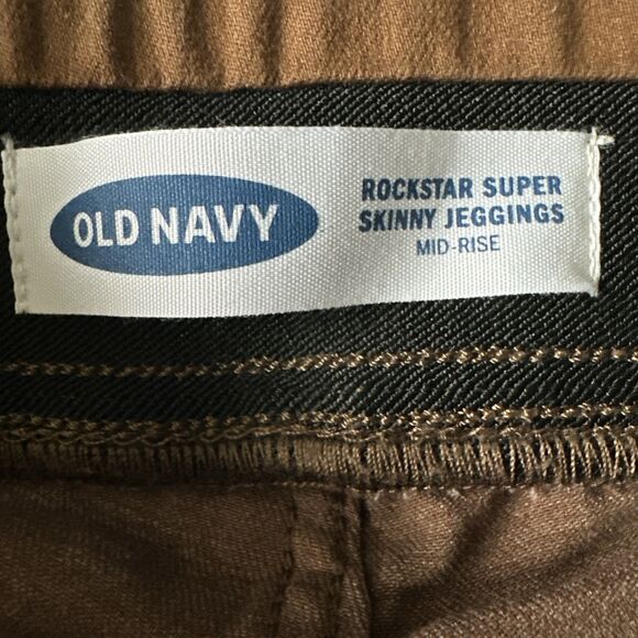Old Navy Women's Jeans Rockstar Skinny Jegging Mid-Rise Stretch Brown Size 2 - Picture 5 of 8